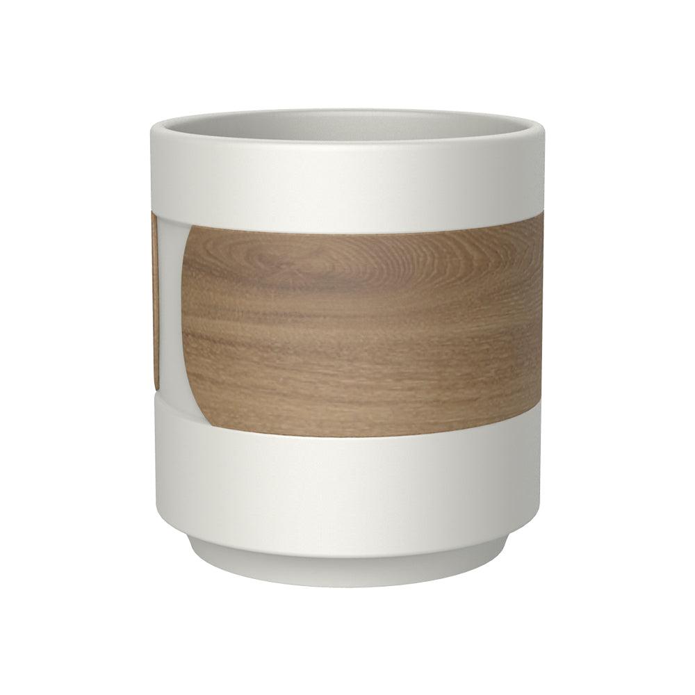 كاس شاي سيراميك 150 مل بمقبض خشبي دي اتش بي او DHPO Ceramic Cup with Wooden Sleeve