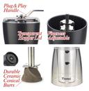 مطحنة قهوة يدوية 25gr أسود Manual Coffee Grinder - Tiamo