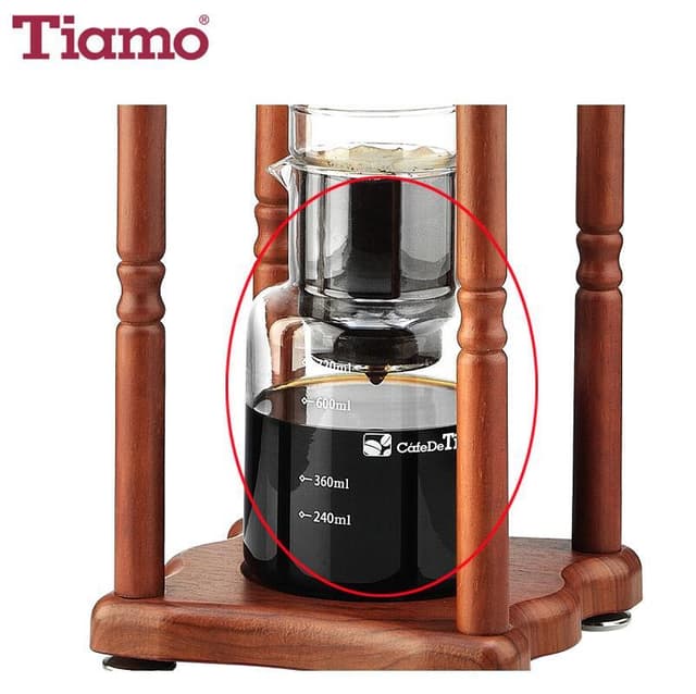 ماكينة صنع القهوة 10 أكواب Bamboo Unit Water Drip Coffee maker (HG6333) - Tiamo