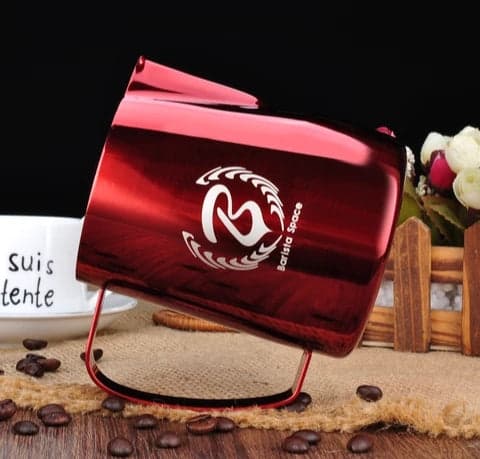 بيتشر حليب لتحضير القهوة 350 مل أحمر | Barista space pitcher