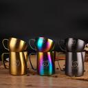 فنجان قهوة ستانلس ستيل 250ml ذهبي رملي | Barista Space Latte Art Cup - SW1hZ2U6NTY4NjU5