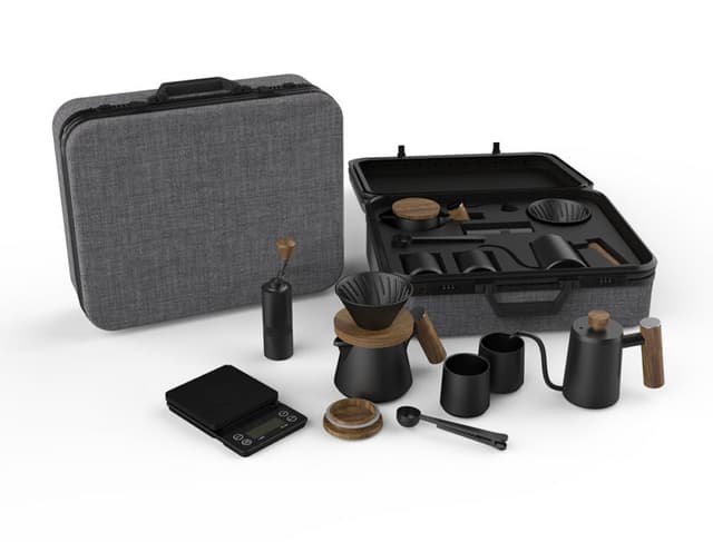 مجموعة تحضير القهوة مع شنطة V60 Coffee Dripper Set with Luxury Small Case - DHPO