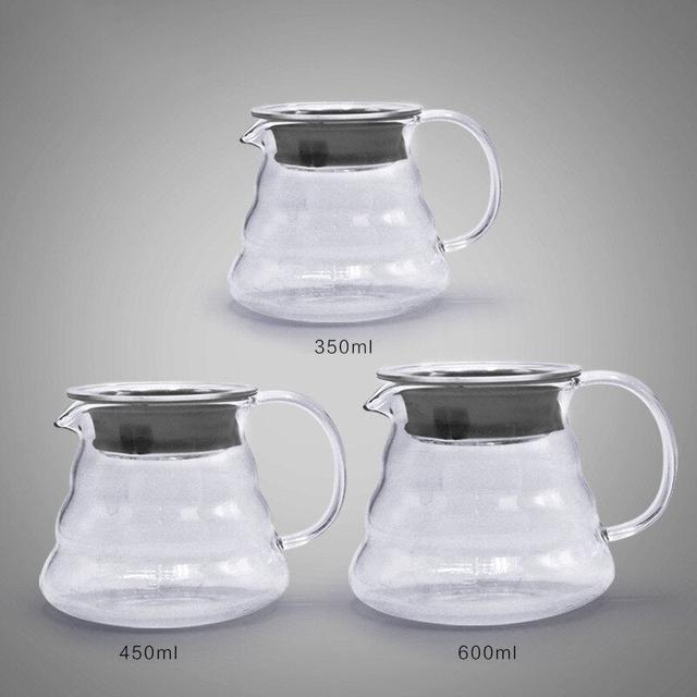 إبريق تقديم القهوة 350ml زجاج Glass Coffee Server 02 Clear - Saraya - SW1hZ2U6NTc1MzI5