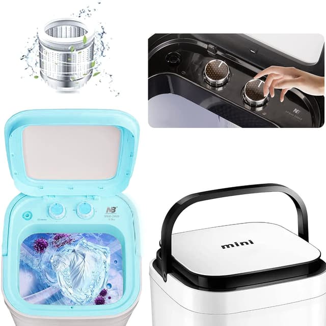 غسالة ملابس صغيرة ومحمولة NB Mini Washing Machine سعة 4 كجم