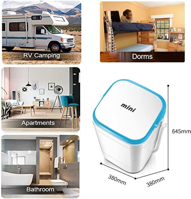 غسالة ملابس صغيرة ومحمولة NB Mini Washing Machine سعة 4 كجم