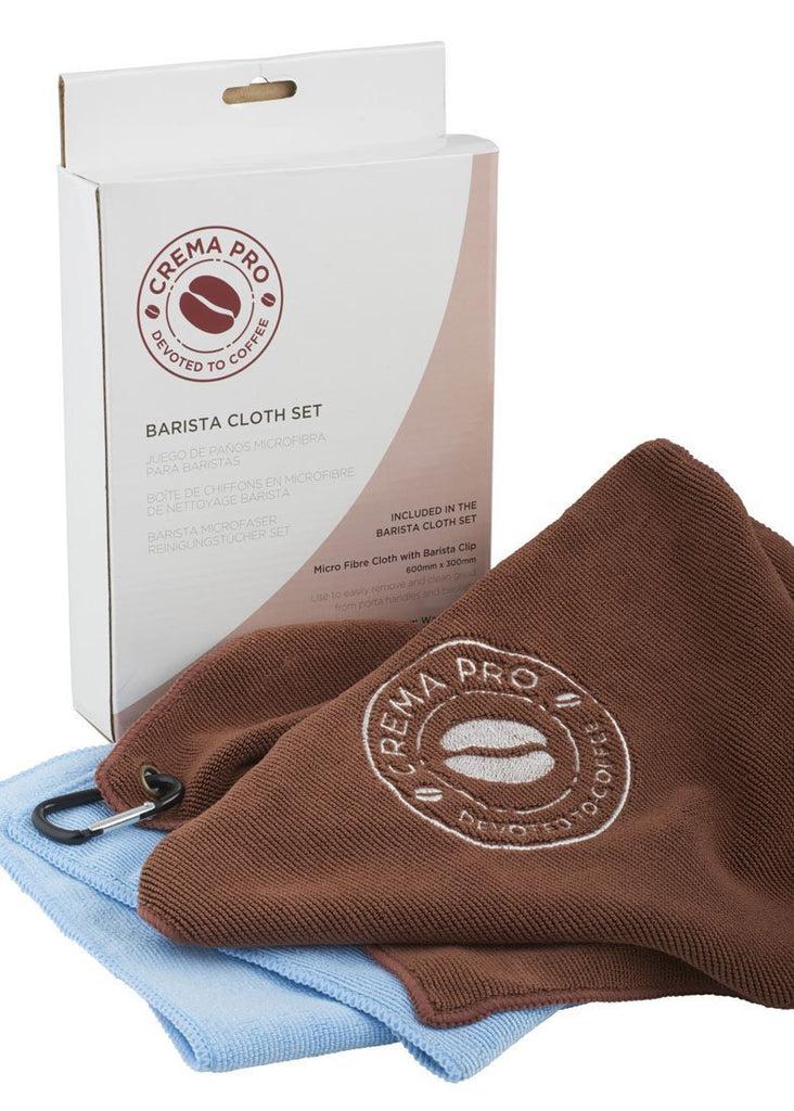 منشفة مايكروفايبر للقهوة حزمة 2 في 1 كريماCREMA PRO Barista Micro Cloth Set
