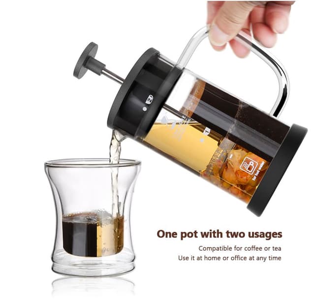 فرينش بريس مكبس قهوة فرنسي 600 مل تايم مور Timemore French Press 3.0 Dual mesh