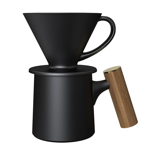 قمع قهوة V60 سيراميك 450 مل دي اتش بي او DHPO V60 Ceramic Pourover Coffee Brewer Set