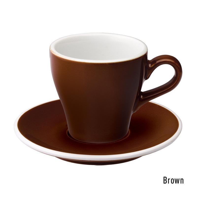 Loveramics Tulip Cappuccino Cup & Saucer 180ml - Brown