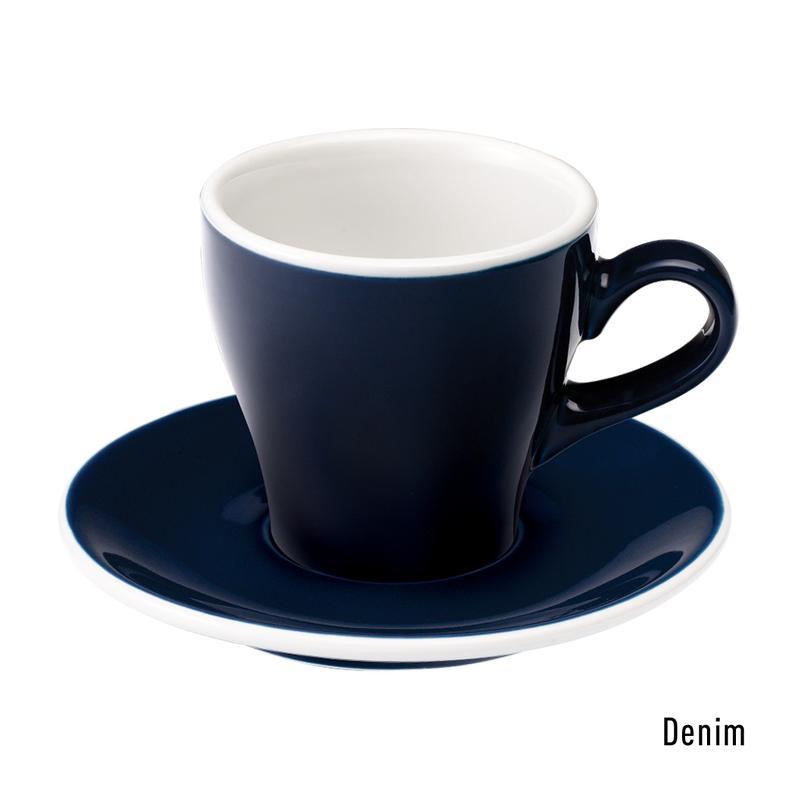 Loveramics Tulip Cappuccino Cup & Saucer 180ml - Denim