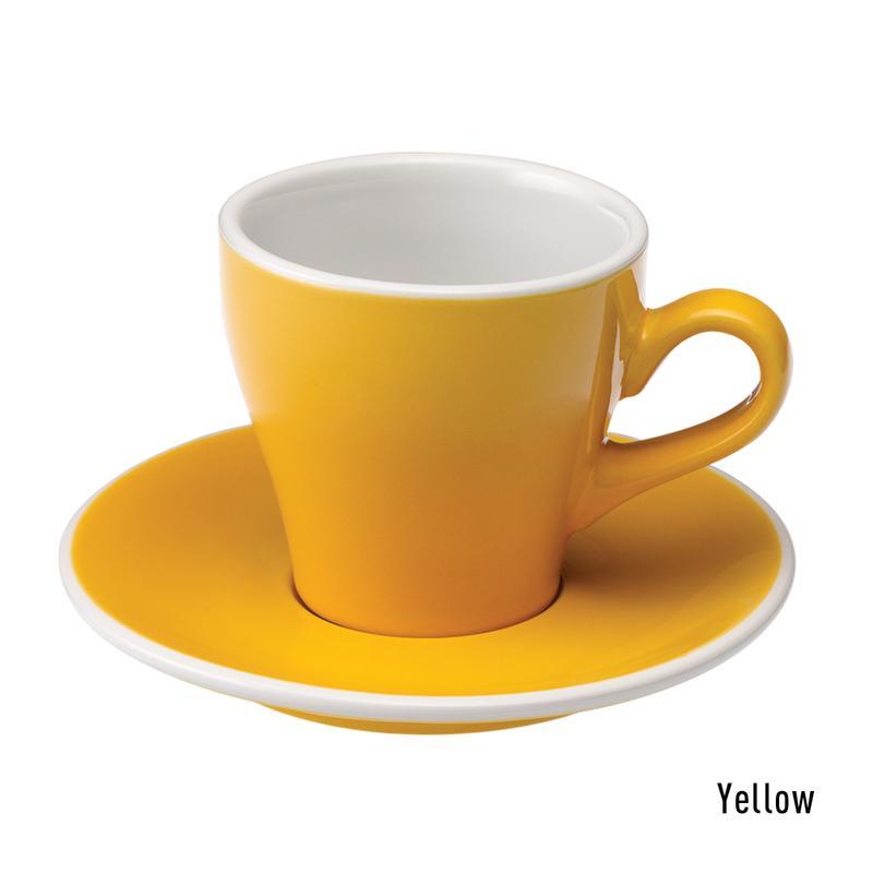 كوب قهوة 180 مل مع صحن – أصفر  Loveramics Tulip Cappuccino Cup & Saucer