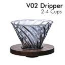 Saraya V02 Glass Dripper 2-4 Cups PC Holder - Wooden - SW1hZ2U6NTcwMTQ1