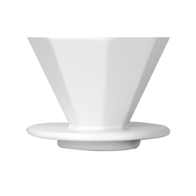 وعاء تقطير V60 للقهوة سيراميك سعة 4 أكواب Octagonal-Shaped Ceramic Dripper - Saraya