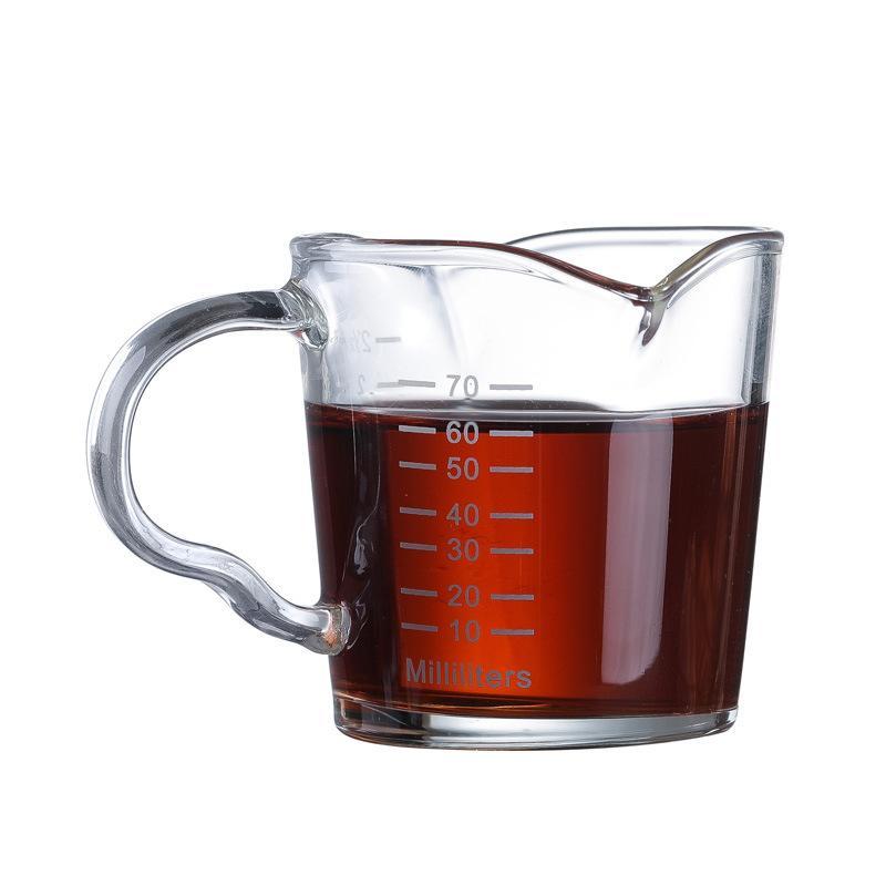 إبريق تقديم الشاي 74ml شفاف Shot Glass - Double Spout - Saraya
