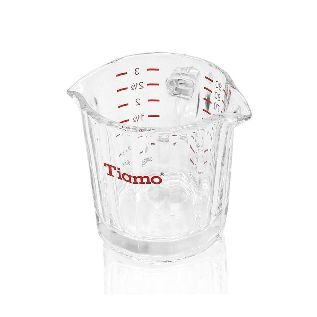 بيتشر حليب لتحضير القهوة 70ml زجاج Double Spout Shot Glass - Tiamo