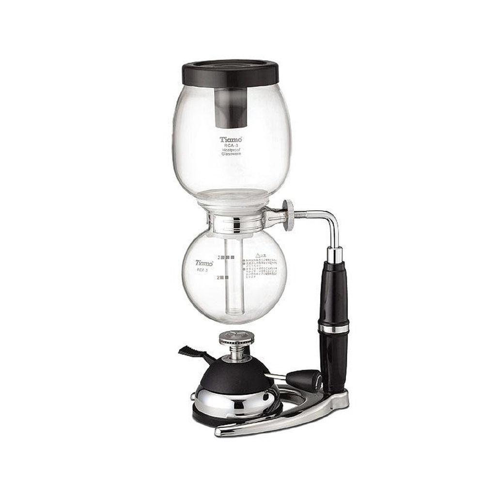 ماكينة صنع القهوة 3 أكواب Coffee Syphon 3 Cups with Micro Gas Burner - Tiamo