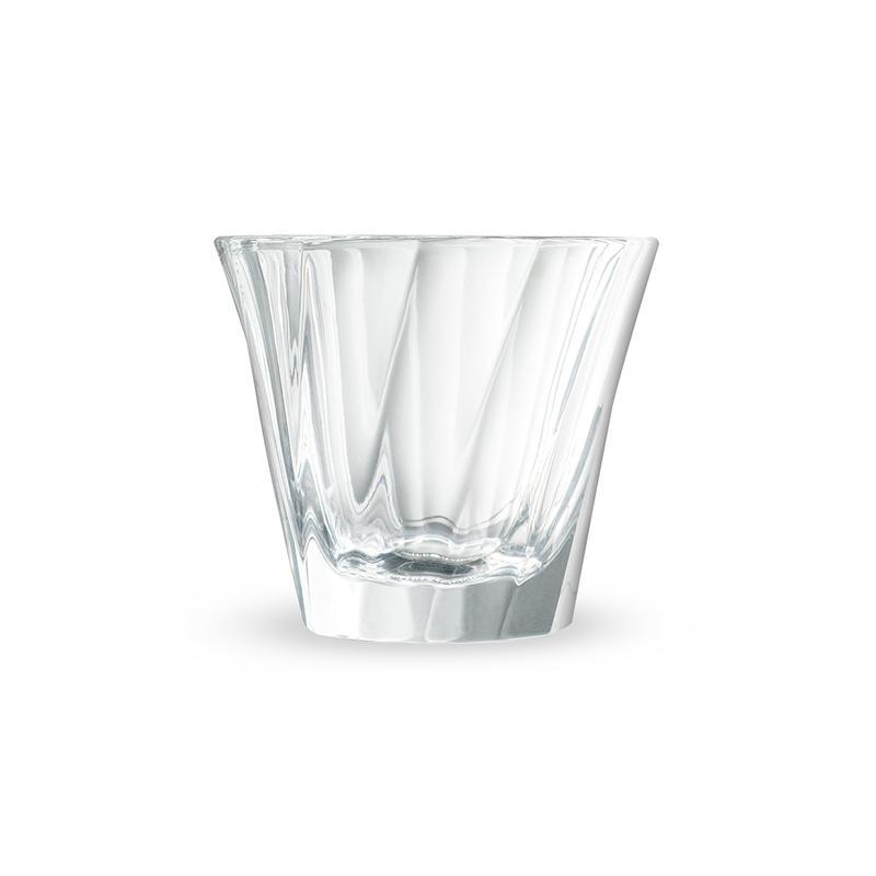 كوب كورتادو للقهوة 120 مل زجاجي شفاف لوفيراميكس Loveramics Clear 120ml Urban Glass Twisted Cortado