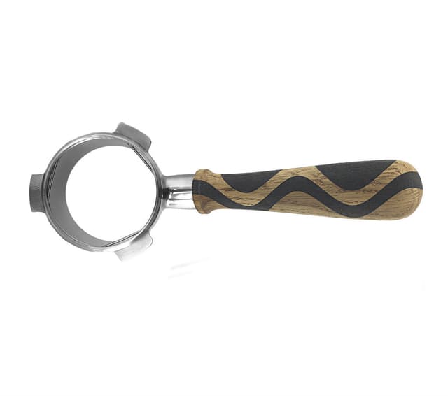 مقبض قهوة اسبريسو بورتفلتر بدون فلتر خشبي Naked Portafilter Breville Sage LM/E61 - Pesado