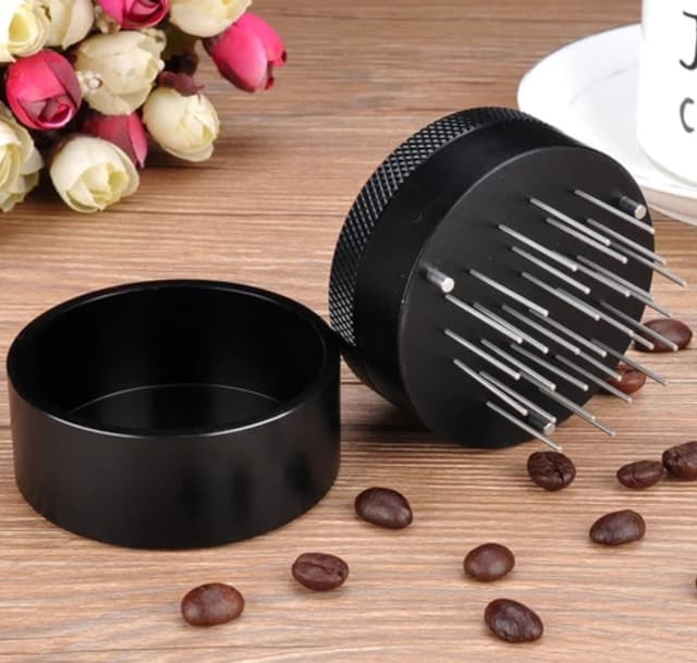 مفكك تكتلات القهوة 58mm بدون مقبض أسود | Barista Space Needle Distribution Tool