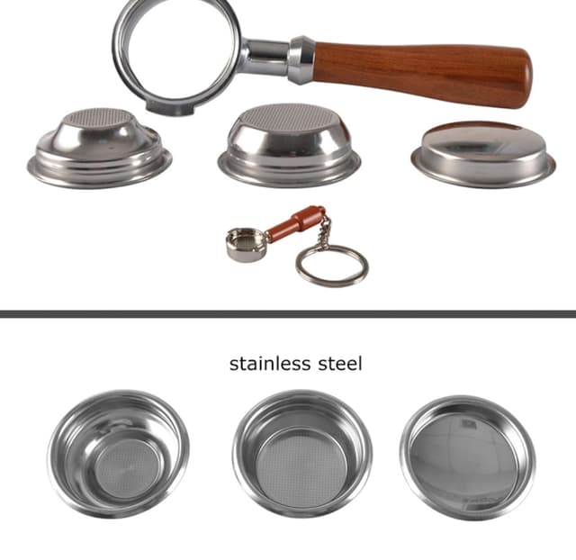 مقبض قهوة اسبريسو بورتفلتر 58mm مع فلتر E61 Portafilter Set - Saraya