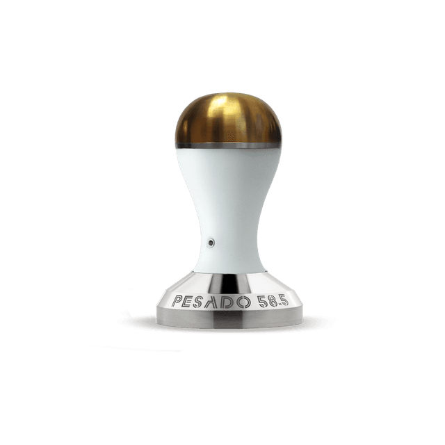 مكبس تامبر قهوة  58.5mm أبيض وذهبي Tamper w/ Depth Adjuster - Pesado