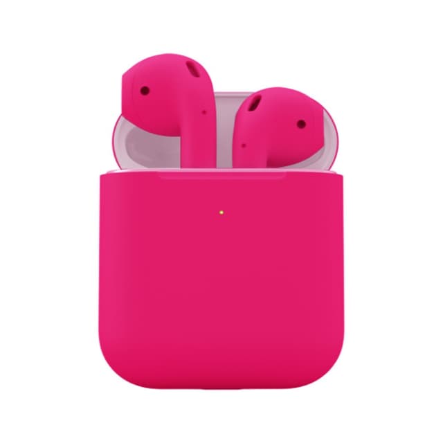 سماعات آبل ايربود الجيل 2 - وردي فسفوري Merlin Apple Airpods 2 Wireless Neon Pink