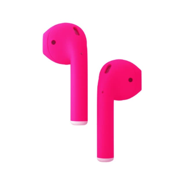 سماعات آبل ايربود الجيل 2 - وردي فسفوري Merlin Apple Airpods 2 Wireless Neon Pink