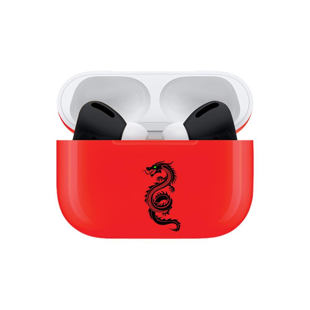 سماعات آبل ايربود برو - أحمر و أسود Merlin Apple Airpods Pro Dragon Image