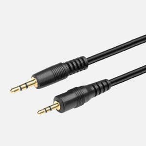 كيبل من 3.5mm الى 2.5mm أسود AUX Cable - Merlin