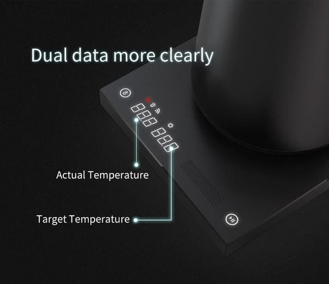 إبريق تقطير قهوة كهربائي 600 مل (إصدار منزلي) - أسود Timemore Smart Electric Pour Over Kettle (Home Version)