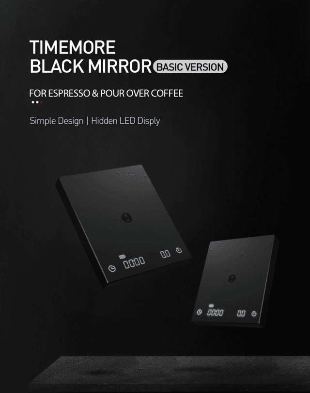 ميزان رقمي 2kg أبيض Black Mirror Scale Basic Version - Timemore