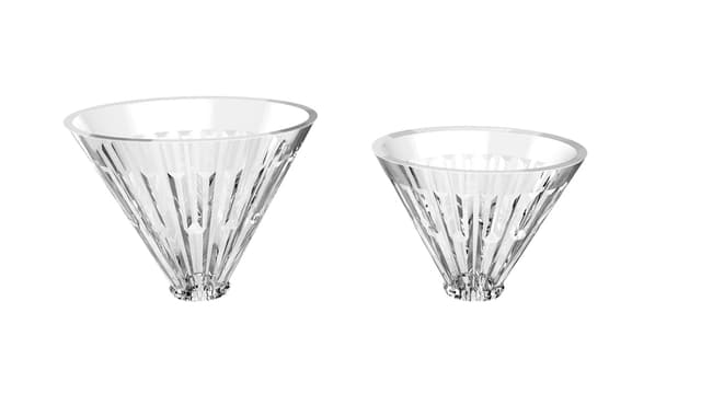 قمع تقطير (قمع ترشيح) القهوة مع قاعدة قابلة للفك- أسود Timemore Crystal Eye Glass Dripper 02 PC Holder