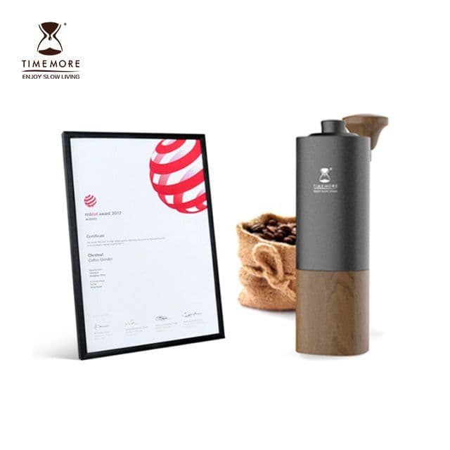 مطحنة قهوة يدوية - أسود و خشبي Timemore G1 Grinder - Black & Wood
