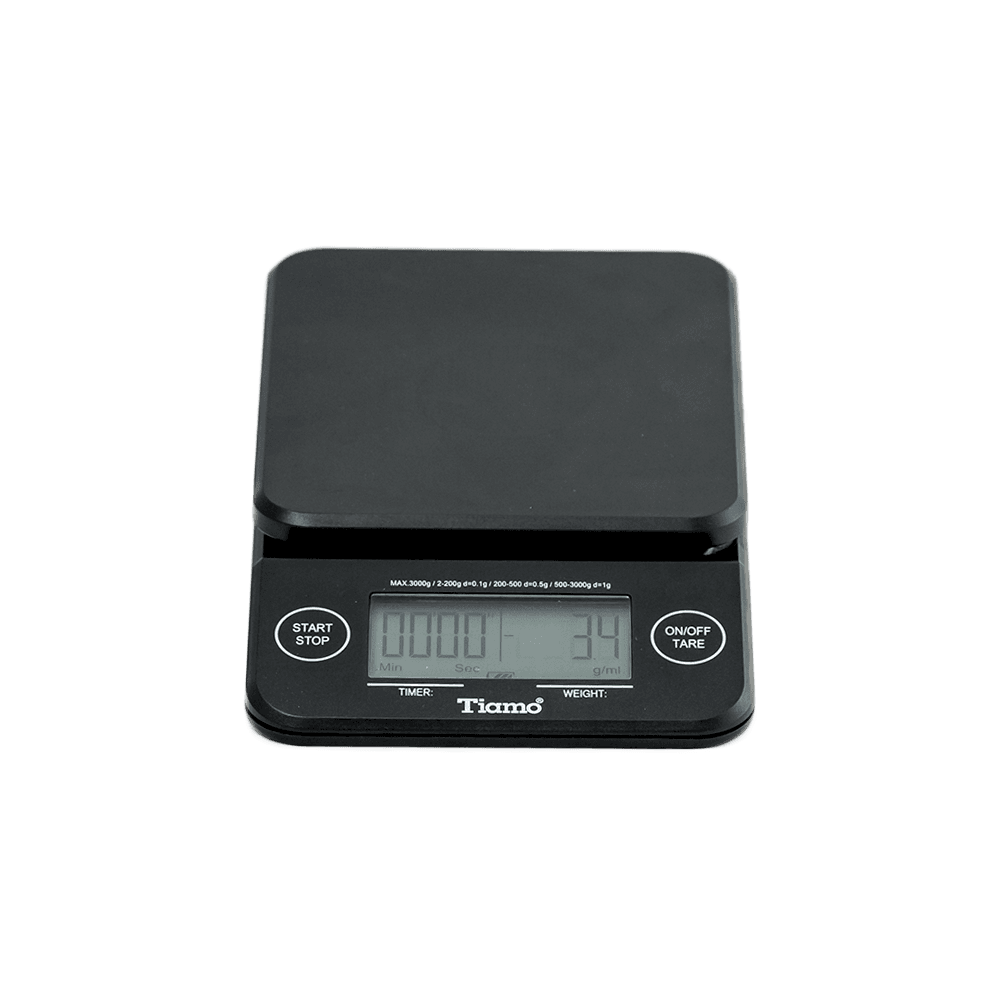 ميزان قهوة رقمي 3000gr أسود Digital Scale with Timer - Tiamo