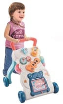 مشاية اطفال تفاعلية أبيض وأزرق كول بيبي Cool Baby DY999S Baby Four Wheel Balance First Steps Car Early Educational Music Adjustable