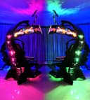 كرسي قيمنق احترافي تدعم ثلاث شاشات INGREM YXC6UNI Zero Gravity Recline PC Gamer Chair with Heat Massage Cockpit RGB Swivel Racing - COOLBABY