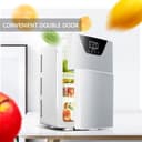 ثلاجة صغيرة لغرفة النوم 20 لتر مع شاحن سيارة وبابين COOLBABY CZBX21 Dual-Door Mini Fridge with Adjustable Temperature Control