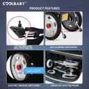 Cool Baby COOLBABY DDLY02 Electric Power Wheelchair Can Fold Lightweight Elderly Disabled Intelligent Adjustment Automatic Full-lying Electric Wheelchair