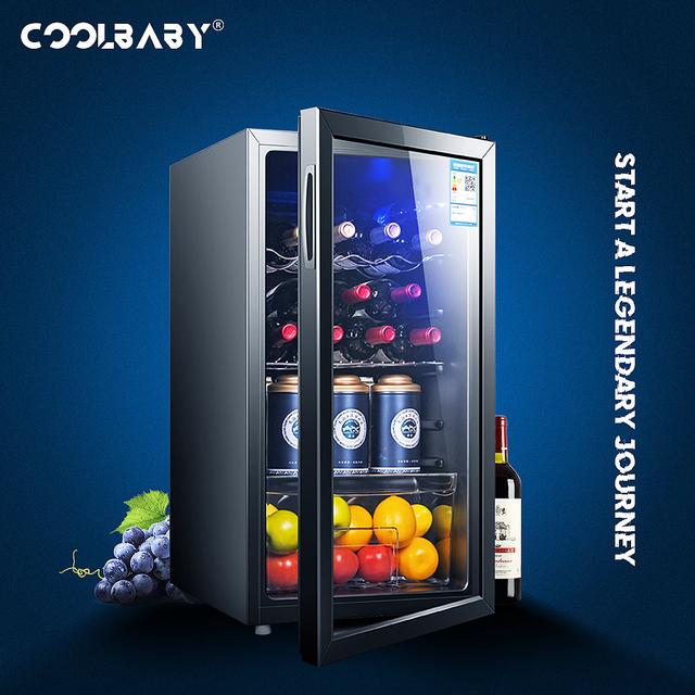 Cool Baby COOLBABY CZBX20 Household Wine Cooler Wine Cabinet Refrigerator Beverage Cooler Four-layer Mini Refrigerator Small Wine Cellar - SW1hZ2U6NTkxMTM4