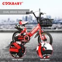 Cool Baby COOLBABY YL66 Kids Bike with Hand Brake and Basket for Ages 3-12 Years, 12/16 Inch Children Bikes Bicycles with Training Wheels and Fenders