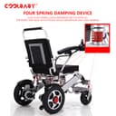 كرسي متحرك كهربائي لكبار السن وذوي الاحتياجات الخاصة قابل للطي كول بيبي COOLBABY DDLY01 Lightweight Folding Electric Wheelchair Intelligent Aluminum - 216174