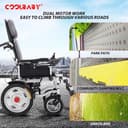 Cool Baby COOLBABY DDLY02 Electric Power Wheelchair Can Fold Lightweight Elderly Disabled Intelligent Adjustment Automatic Full-lying Electric Wheelchair