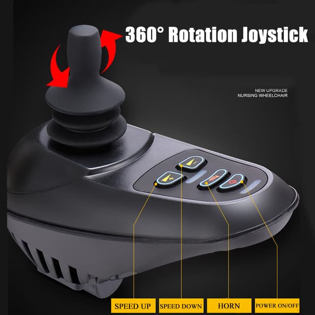 Cool Baby COOLBABY DDLY02 Electric Power Wheelchair Can Fold Lightweight Elderly Disabled Intelligent Adjustment Automatic Full-lying Electric Wheelchair