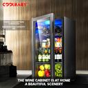 Cool Baby COOLBABY CZBX20 Household Wine Cooler Wine Cabinet Refrigerator Beverage Cooler Four-layer Mini Refrigerator Small Wine Cellar - SW1hZ2U6NTkxMTQw