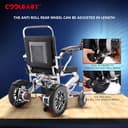 Cool Baby COOLBABY DDLY01 Lightweight Folding Electric Wheelchair Intelligent Aluminum Alloy Four-wheel Drive Power Not Slip Wheelchairs for Adults