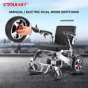 كرسي متحرك كهربائي لكبار السن وذوي الاحتياجات الخاصة قابل للطي كول بيبي COOLBABY DDLY01 Lightweight Folding Electric Wheelchair Intelligent Aluminum - 216176