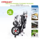 كرسي متحرك كهربائي لكبار السن وذوي الاحتياجات الخاصة قابل للطي كول بيبي COOLBABY DDLY01 Lightweight Folding Electric Wheelchair Intelligent Aluminum - 216177