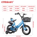 Cool Baby COOLBABY YL66 Kids Bike with Hand Brake and Basket for Ages 3-12 Years, 12/16 Inch Children Bikes Bicycles with Training Wheels and Fenders