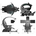 كرسي قيمنق احترافي تدعم ثلاث شاشات INGREM YXC6UNI Zero Gravity Recline PC Gamer Chair with Heat Massage Cockpit RGB Swivel Racing - COOLBABY