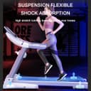 Cool Baby COOLBABY PBJ23 Fitness Automatic Treadmill - Foldable Motorized Walking & Running Machine - with 10 inch Touchscreen & Auto Incline